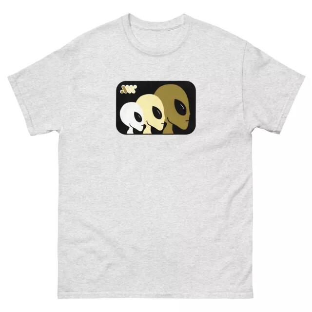 Alien workshop skateboards three 3 aliens retro skateboarding t shirt design Unisex T-Shirt XXXL