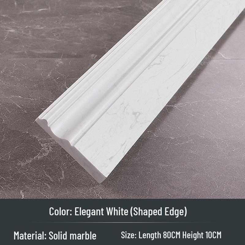 

Білі Порцелянові та Чорні Мармурові Плінтусні Плитки для Підлоги Вітальні