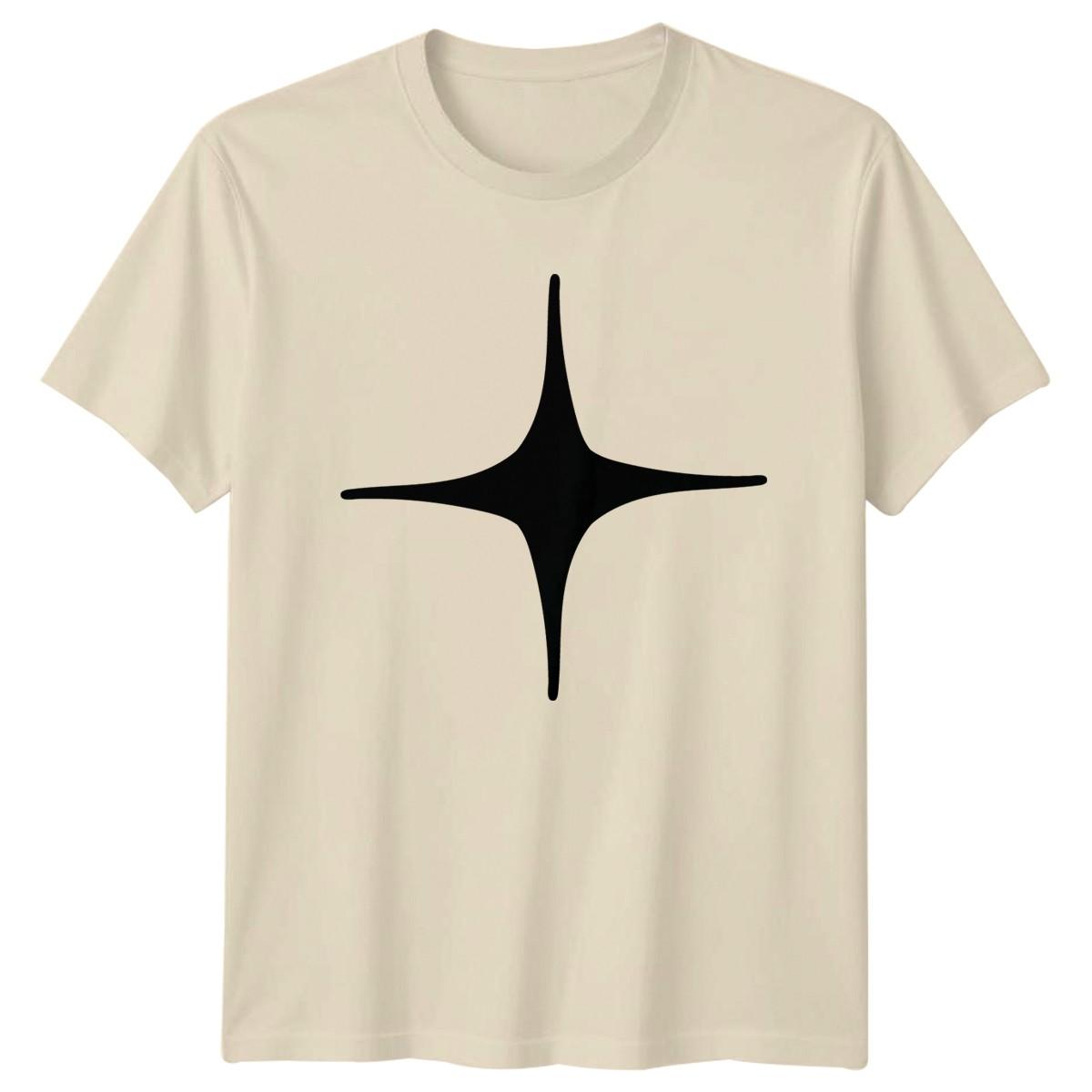 Minimalist Sparkle Star Abstract Graphic T-Shirt Symbolism Abstract Art Gift S