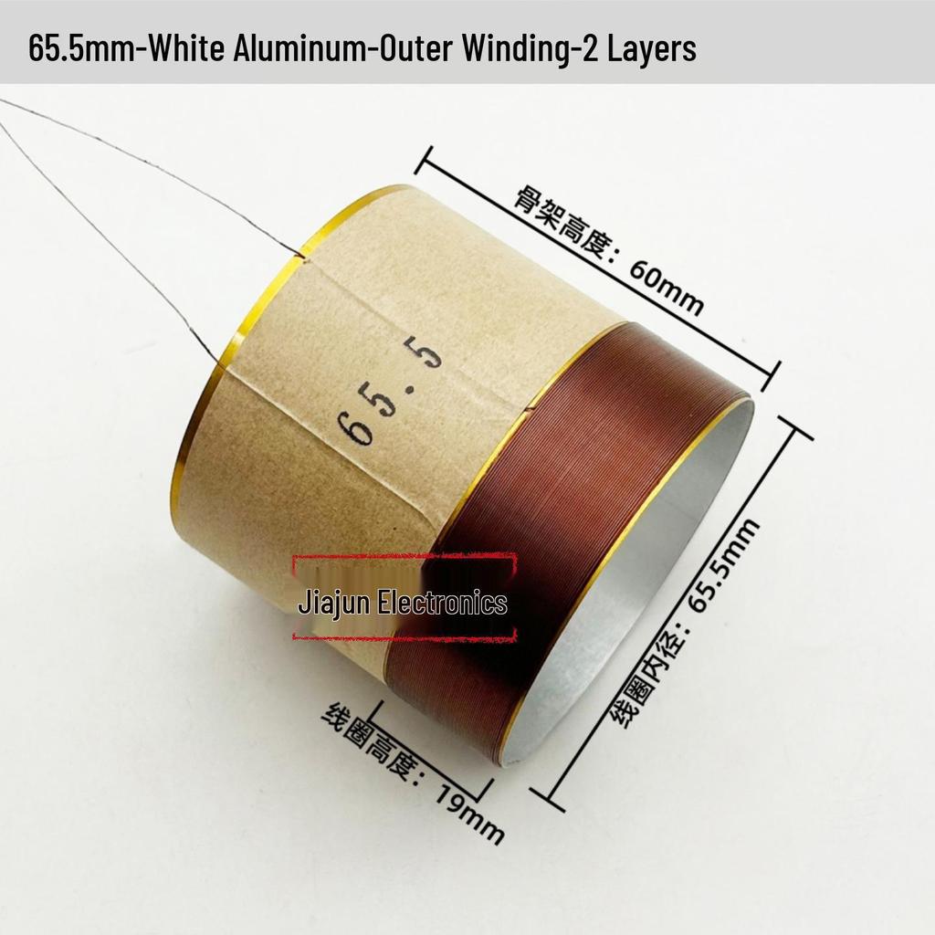 Black Aluminum Woofer Voice Coil Repair Kit - Core Wire: 25-125, Coil Sizes: 65.5mm, 75.5mm, 99.5mm