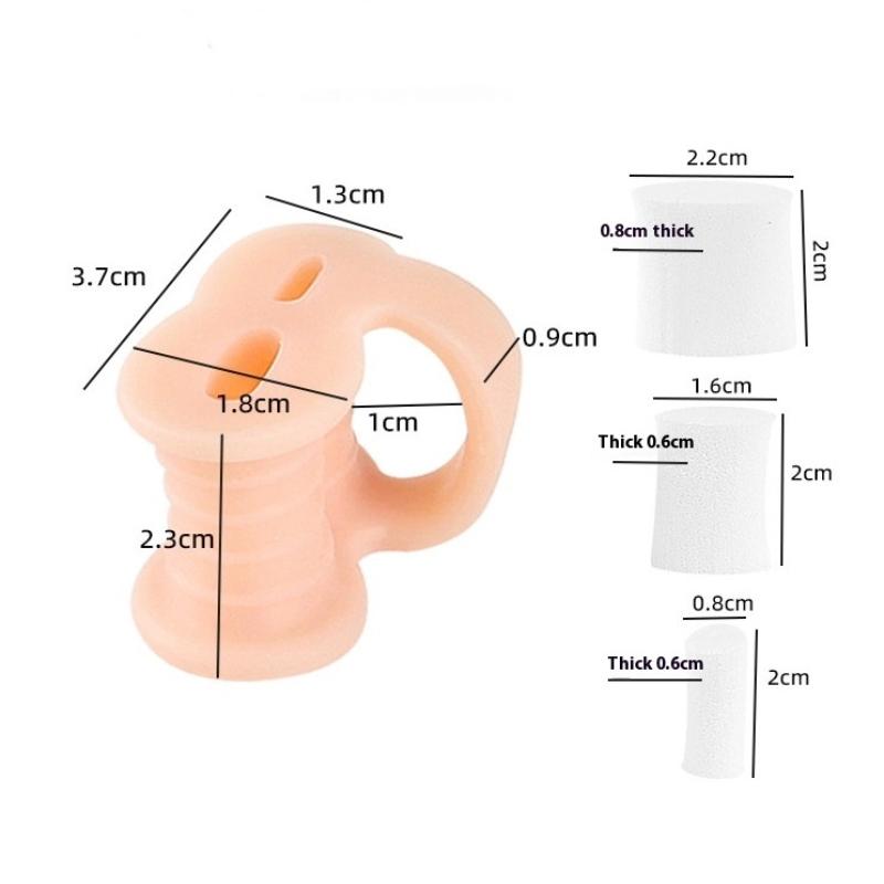 1pairs Toe Separator Bunion Corrector Gel Toe Spacer Toe Protector Relief Pain From Bunion Overlapping And Drifted Toe