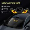 Solar Powered Car Neon Light Wireless Cool Demon Eye Led Ambient Light Suction Cup Usb Rechargeable Atmosphere Breathing Lamp