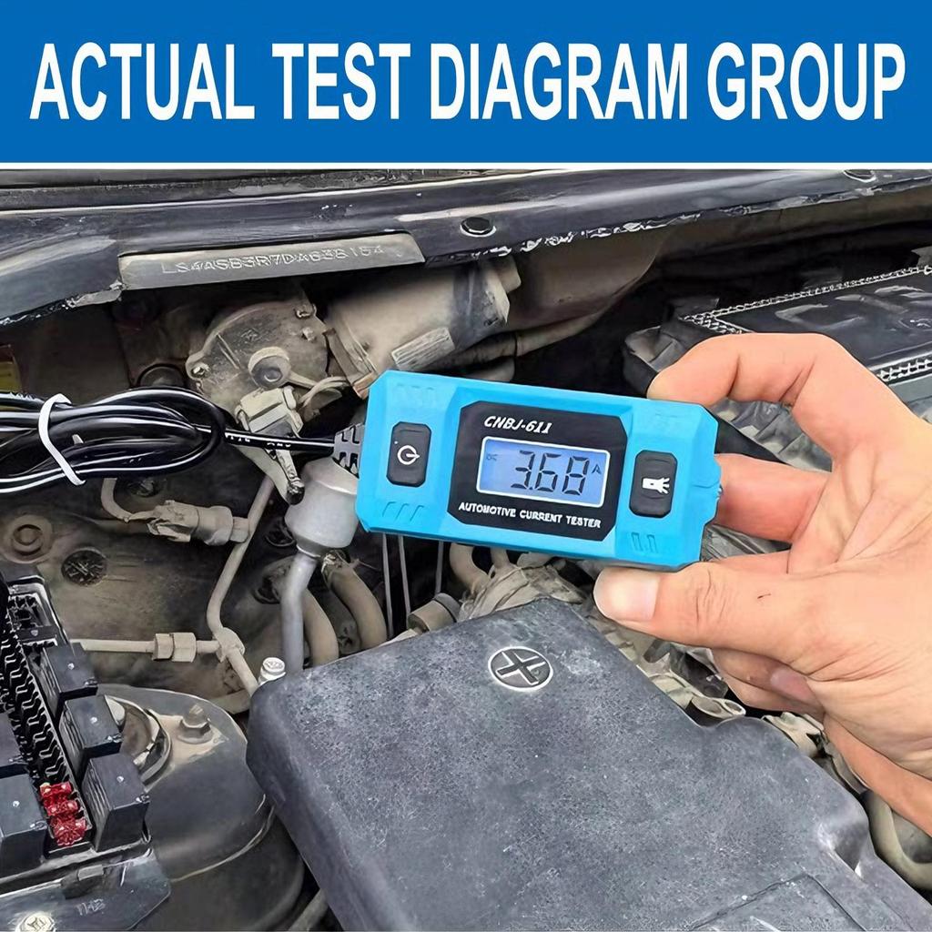 Professional 20A/48V Circuit Probe Tester High-Precision with LCD Screen & Front Light for Auto Shop Garage Diagnostics