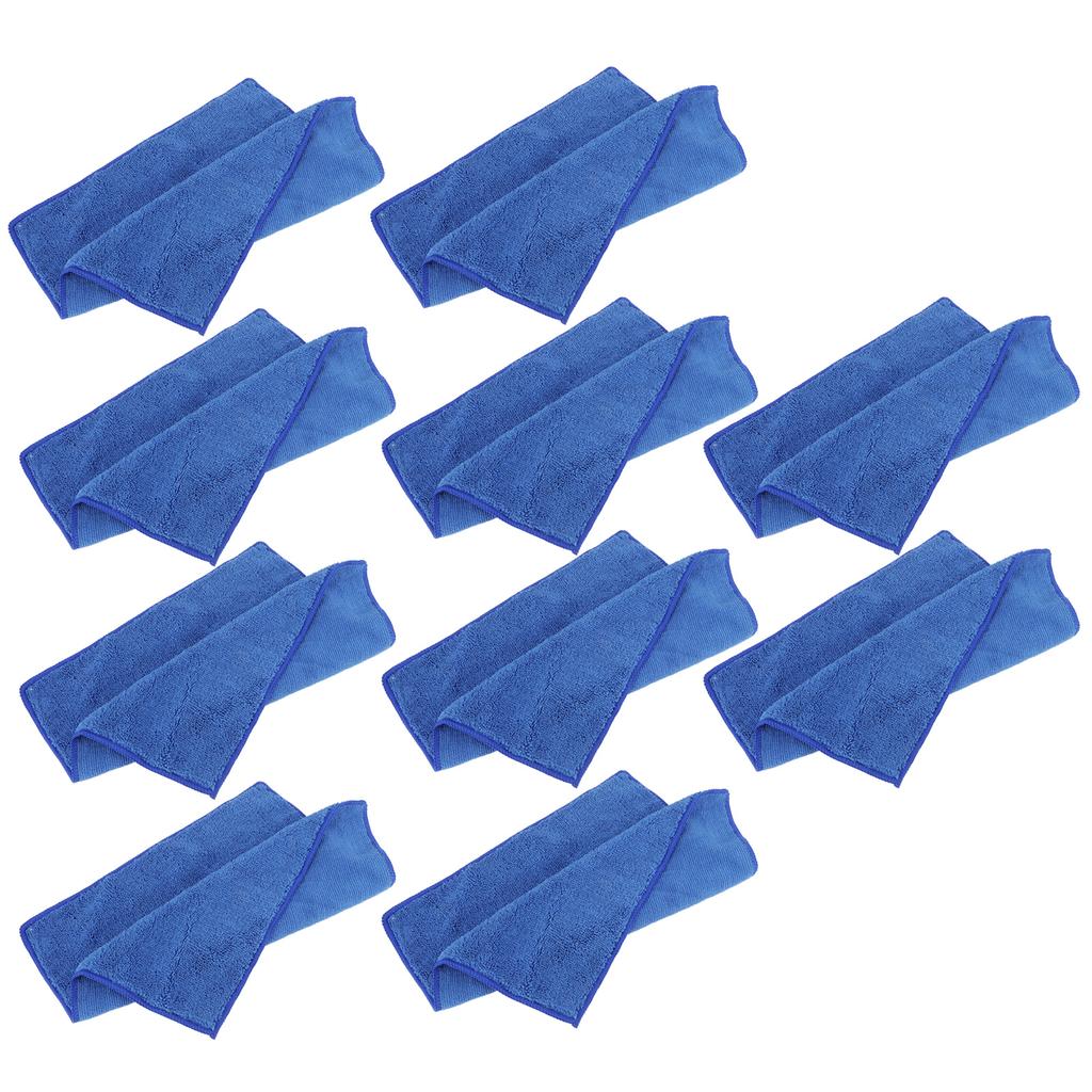 10 Stück 30x30cm Blaues Quadratisches Handtuch Saugfähiges Handtuch für Zuhause Badezimmer Sport