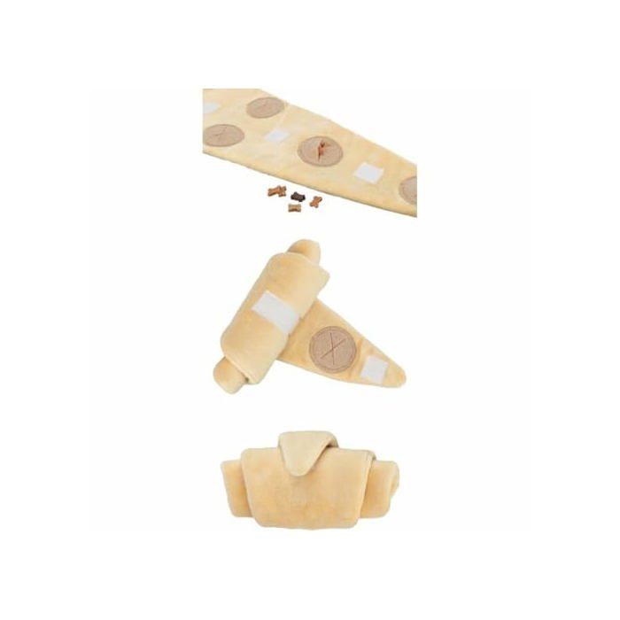 Trixie Plüsch-Hundespielzeug – Mehrfarbig – 16,68 x 6,9 x 17,92 cm – Inklusive Leckerlis – Weiches Material