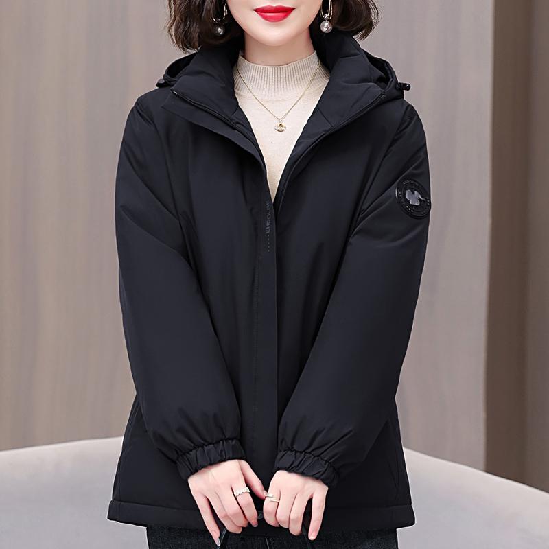 Winter Woman Parkas Hooded Thick Warm Outerwears Loose Women's Coats