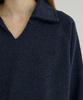 Aejeuipeu Lovin' Collar Sweatshirt (Navy)