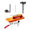 Y5GD 35mm Concealed Hinge Jig Boring Hole Drill Guide Cutter Bit Set Door Boring Hole Template and Bit for Cabinet Door