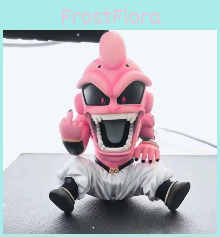 Premium Quality Dragon Ball Z Super Saiyan Kid Buu Vertical Middle Finger Pvc Figure