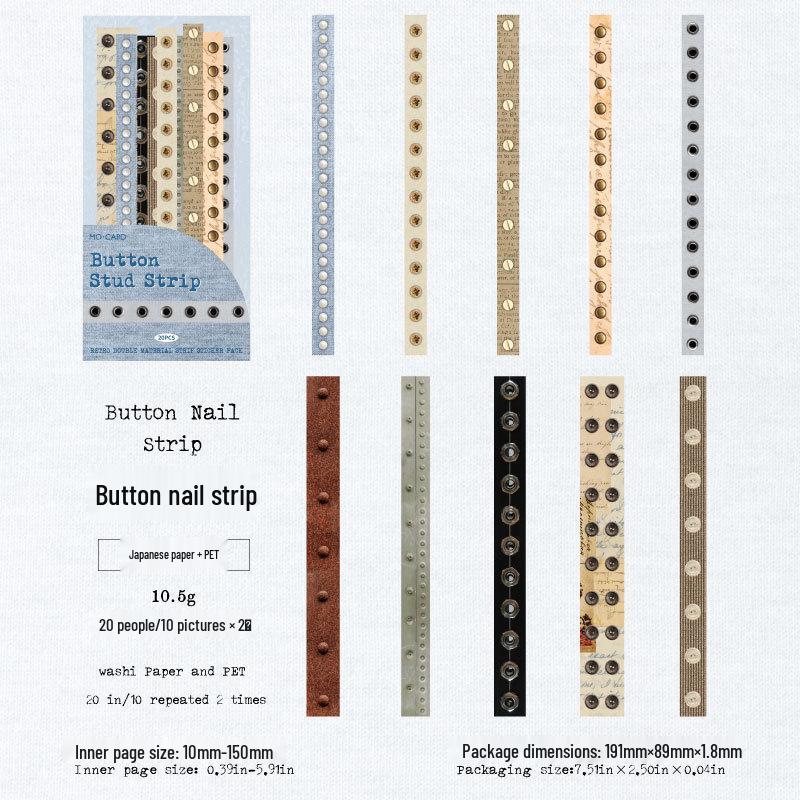 Mò Mò Retro Double Material Timeline Sticker Pack for DIY Journal Decoration