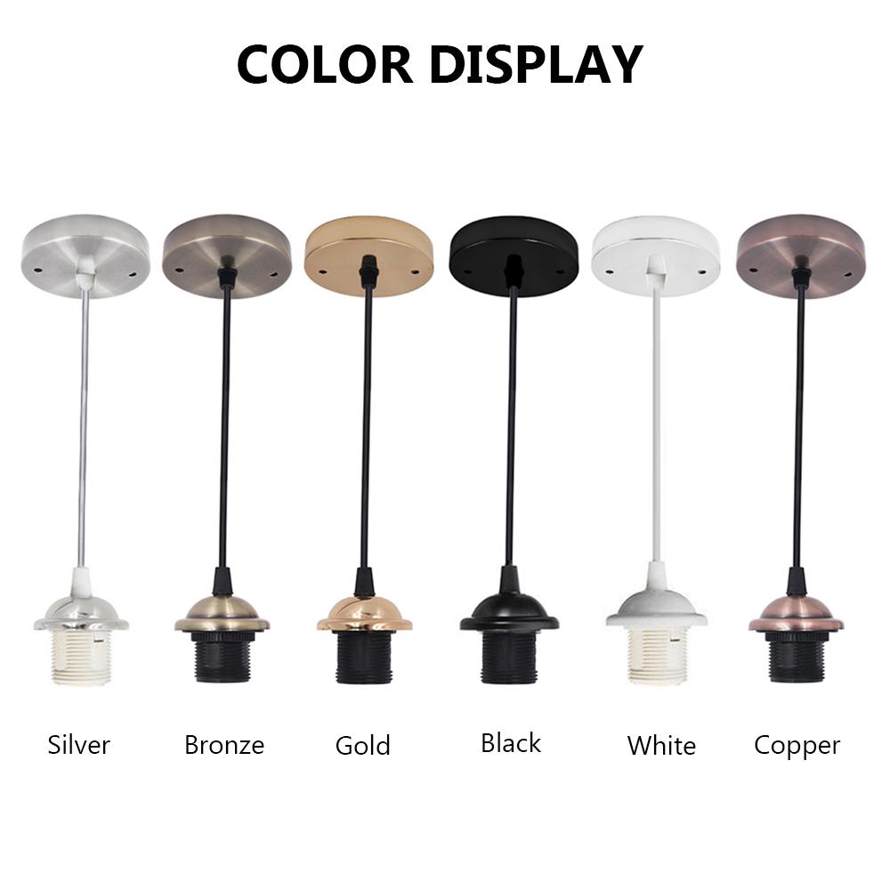 AC 220V Vintage Edison Lamp Base E27 Socket Bulb Ceiling Light Pendant Light Holder for Retro Incandescent Home Decor