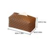 Faux Leather Tissue Box Holder Easy Maintenance Rattan Stain-resistant Tissue Case Bathroom Accessory