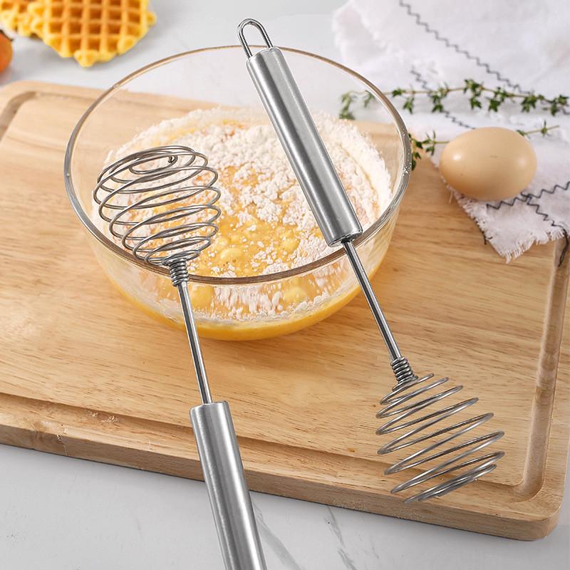 1 Pieces Stainless Steel Spring Whisk Cream Egg Beater Gravy Cream Hand Mixer Kitchen Tool Accessories