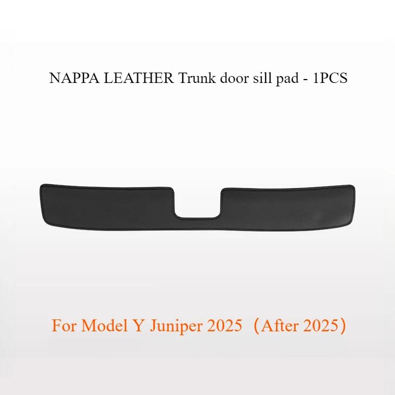 Anti Kick Pads for Tesla Model Y Juniper 2025 Whole Car Nappa Leather Interior Decoration Rear Seat Backrest Mats Accessories