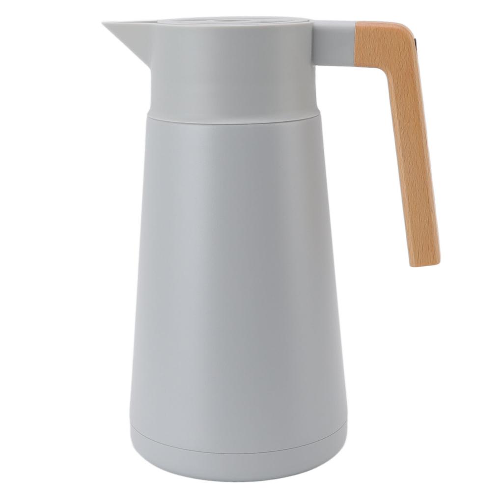 Kaffeekaraffe 2L Großes Fassungsvermögen Breiter Griff 304 Edelstahl Vakuumisolierung Kaffeekanne