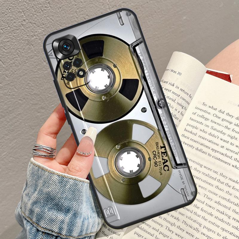 Vintage Magnetic Tape Cassette Phone Case For Xiaomi Redmi Note 14 13 Pro 9 10 11 12 15 Pro Plus 14C 13C 10C 12C 15C Cover