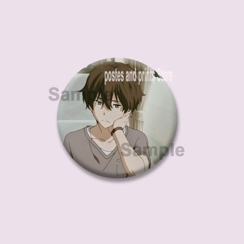 Cute Anime Hyouka Enamel Pins Clothing Bag Hat Jewelry Accessories Cartoon Round Brooch Eru Chitanda Animation Badge Toys Gifts