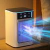 Miniature Desktop Humidifying Air Conditioner Fan Usb Rechargeable 900ML Water Tank Cooling Fan with Breathing Light