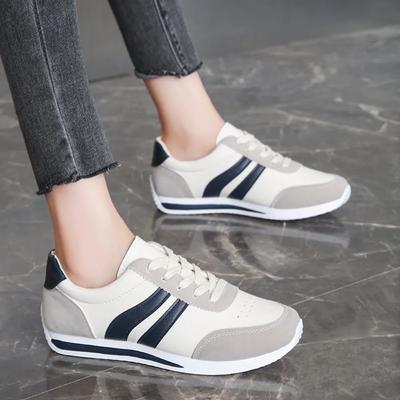 Nowe Damskie Buty Casualowe do Chodzenia 2024 Edycja Wiosenno-Jesienna Płaskie Buty Modne Kolorowe Sznurowane Buty Płaskie Rozmiar 35-43