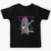 Bass Cat- Rock Band Kitty Playing the Bass Guitar Kids T-Shirt