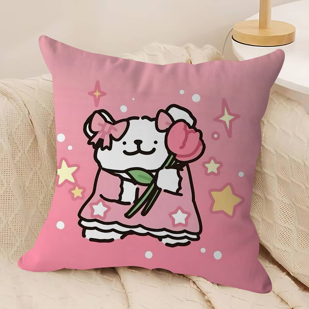

L-Line Dog Pillow Gifts Home Office Furnishings Bedroom Sofa Car Cushion Cover Case 45x45cm 12x12Inch