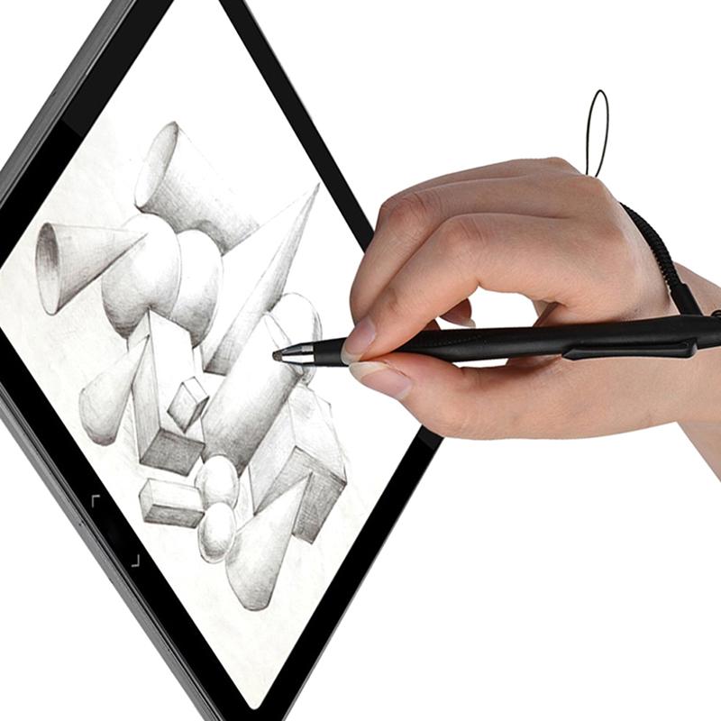 2Pcs Touch Screen Stylus Pen With Spring Hose High Sensitivity Fine Home Office