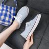 Fritidssko Canvas Sneakers Dame Utendørs Ensfarget Grunne Sportssko Tennis Dame Streetwear Snøresko Vulkaniserte Sko