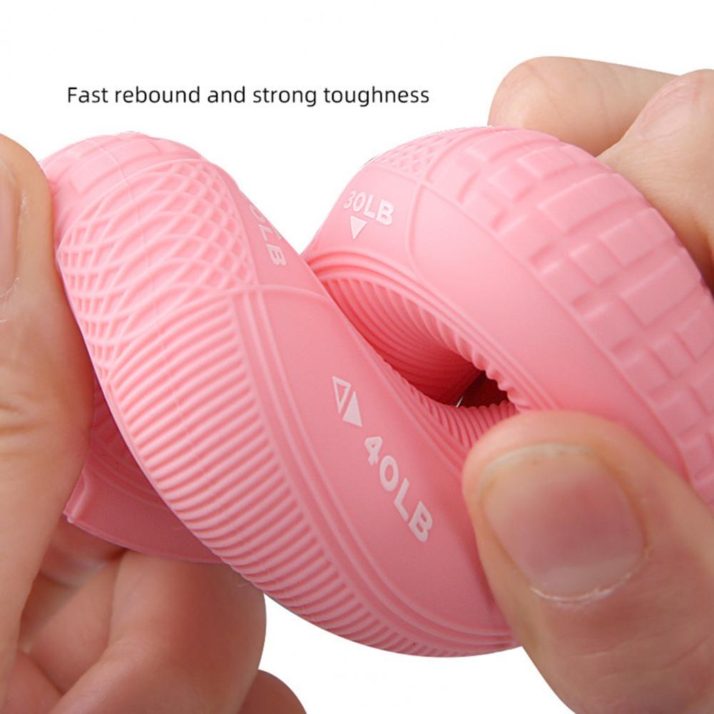 Hand Grip Strengthener Hand Finger Exerciser Forearm Rings Hand Exerciser Silicone Squeezer Grippers for Finger Physical