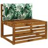 R Back Cushion PUTTEN 100percent  Polyester Leaf Pattern