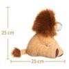 Aprikos Lamm Rytande Lejon Gosedjur, Mjukt och Sött, Fluffigt Rytande Lejon, 25 cm, Lämpligt för Pojkar och Flickor