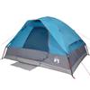 Dome Camping Tent for 2 Persons Blue Waterproof