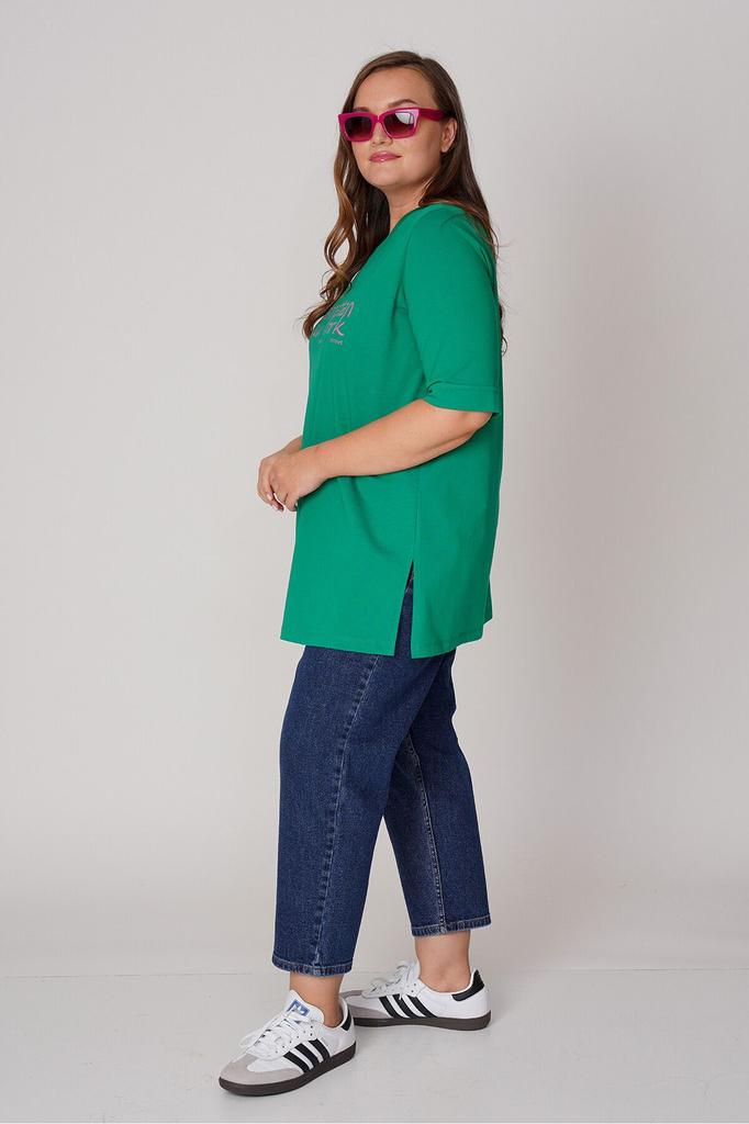 Women's Style Big Size T-Shirt Printed Cotton T-Shirt