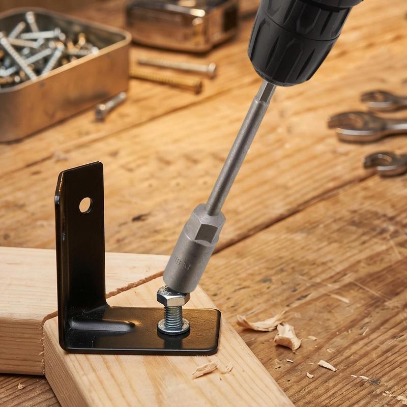 8/10/12/14mm Electric Drill Sockets Hex Head Bolt Nut Driver Bit Impact Drill Bits Adapter Wrench Extension Rods Repair Tools