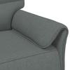 Sofa Set 2 pcs. Dark Grey Fabric