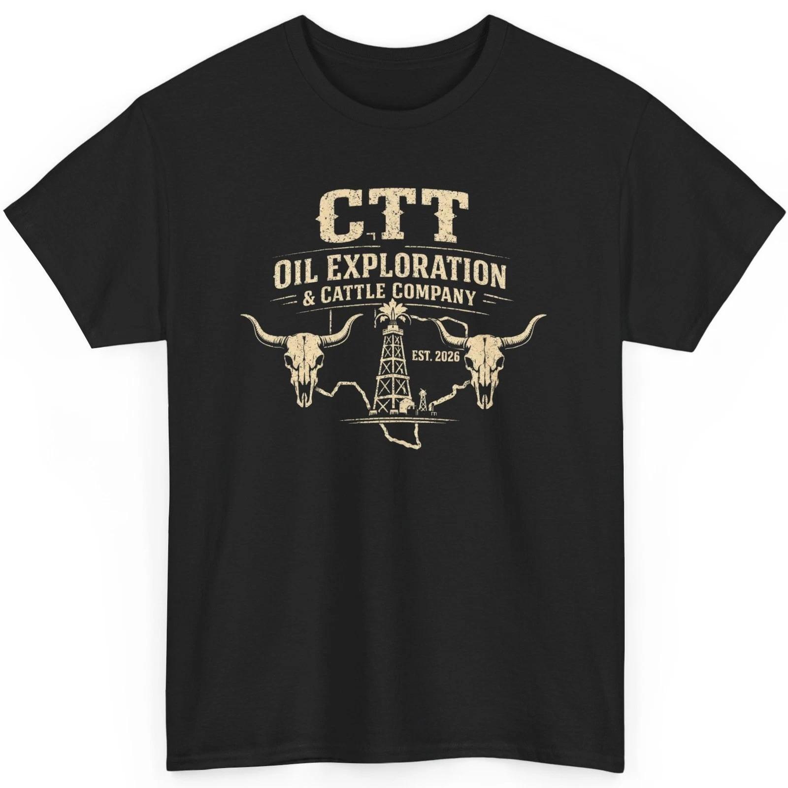 CTT Oil Exploration & Cattle Company Texas T-Shirt Longhorns 3XL