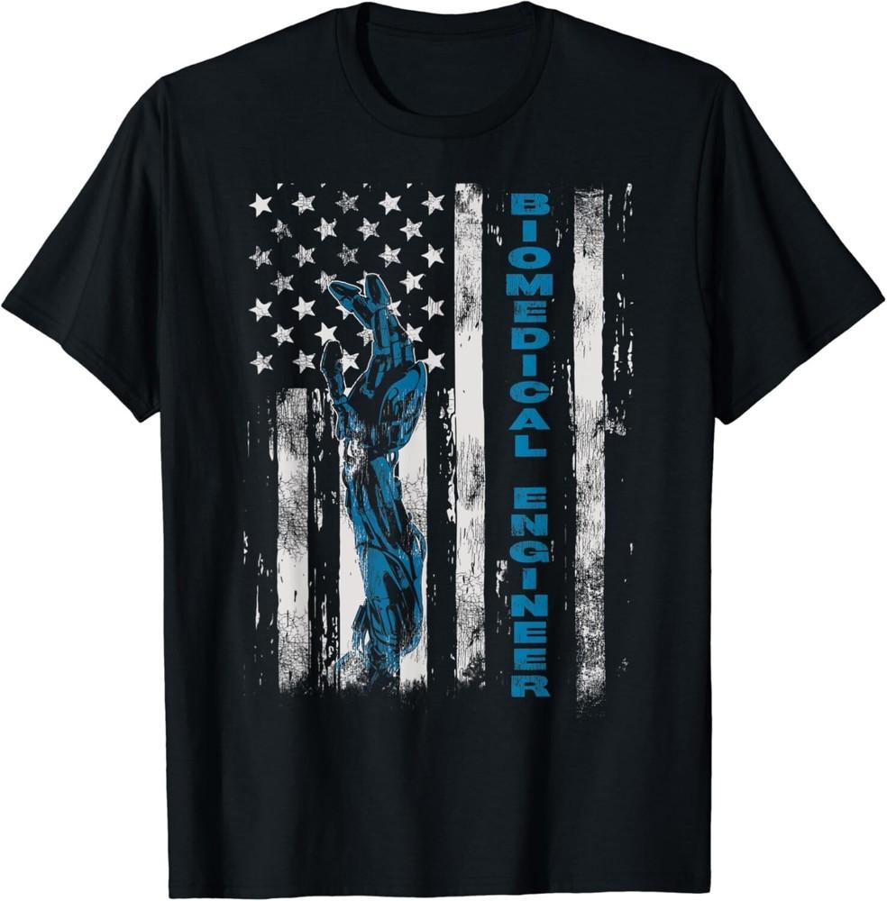

Vintage Biomedical Engineer American Flag Gift Unisex T-Shirt S