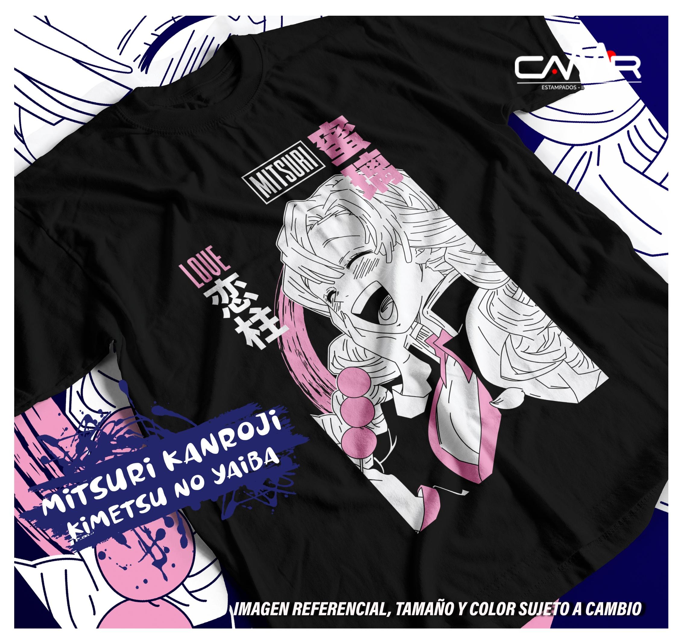 

Mitsuri Kanroji Shirt Love Hashira Tshirt Demon Slayer Tee Akaza Doma T-Shirt 4XL