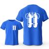 Scuba Diving Twinset Print T Shirt for Men Summer Fashion Diver Man Tees Short Sleeve Scuba Dive Diving Men T-shirts Y2k Tops