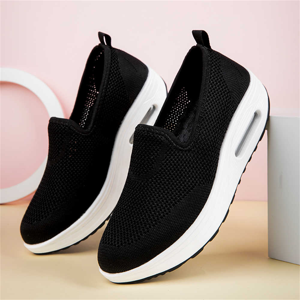 Fashion Lace-free Big Sole Skateboarding Sneakers Vulcanize All For Tourism Women Shoes Brand Sport Snearkers Fashionable Shooes