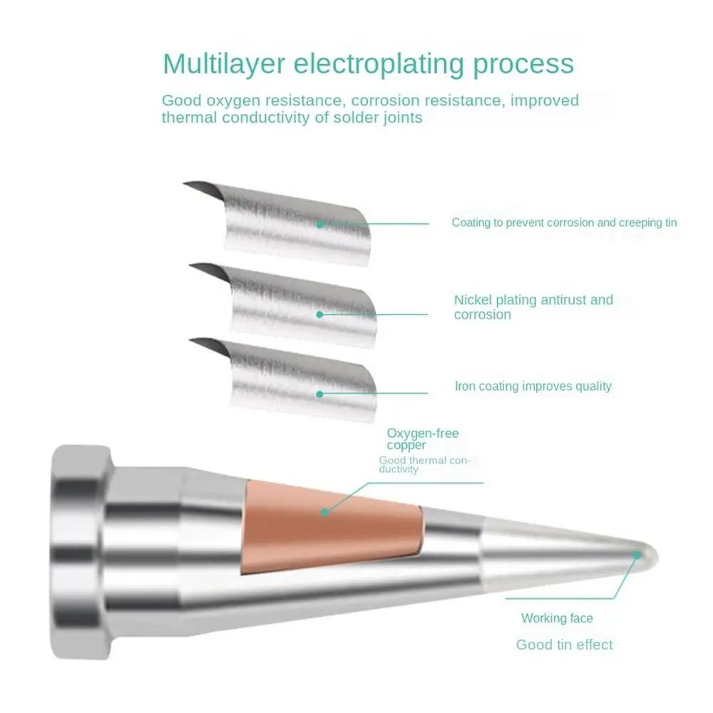 Oxygen-free Copper LT Series Welding Tips Horseshoe Shape Lead Free Soldering Iron Head for Weller WSD81 WD1000 WSP80 WP80