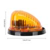 Top Clearance Running Light Waterproof 12V Amber Lens Cab Marker Light  Fit Enhanced Visibility for Yacht for RV