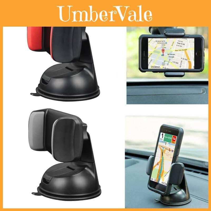 Universelle Autohalterung für Handy mit Saugnapf und 360 Grad drehbarem Gel-Fuß zur Navigation