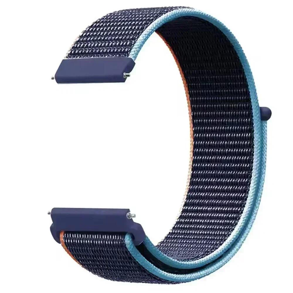 20/22mm Nylon Loop Strap For Samsung Galaxy Watch5 Pro/7 6 5 4 40mm 44mm/Watch3 45mm/Gear S3 Classic Replace Breathable Bracelet