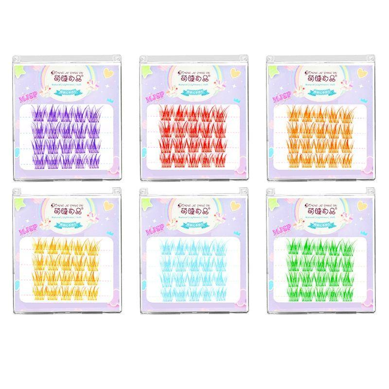 Aimo - Wispy Volume Colored Cluster False Eyelashes