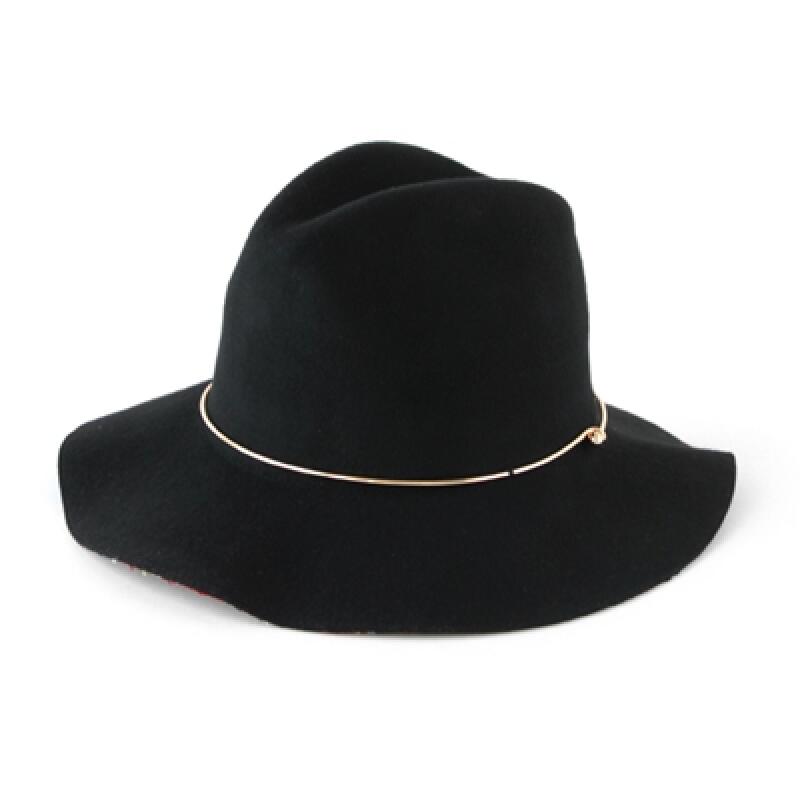 Клетчатая фетровая шляпа-федора из шерсти brown