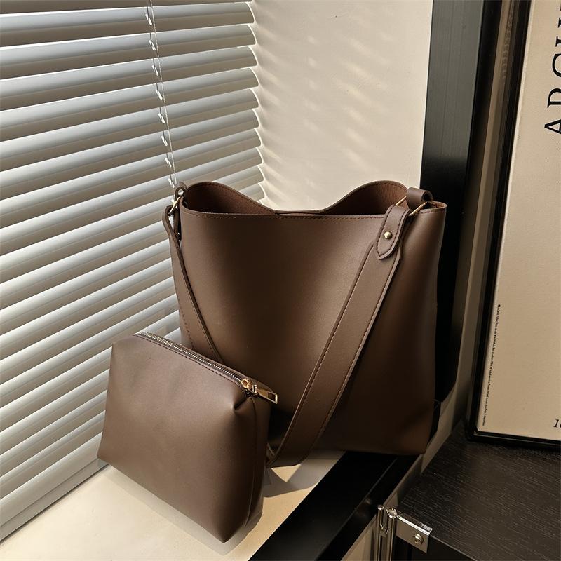 Taschen Große Kapazität Retro Tragetaschen Neue Mode Pendler Eimertaschen Nische vielseitige Schulter Achseltaschen