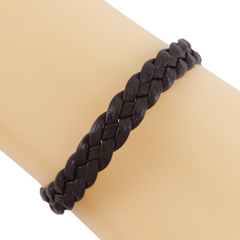 

4℃ 4℃ Omelet Plus Bracelet 4℃ HOMME+ Braid Brown/SilverHardware leather/Silver925/metallic 5.4g unisex Used