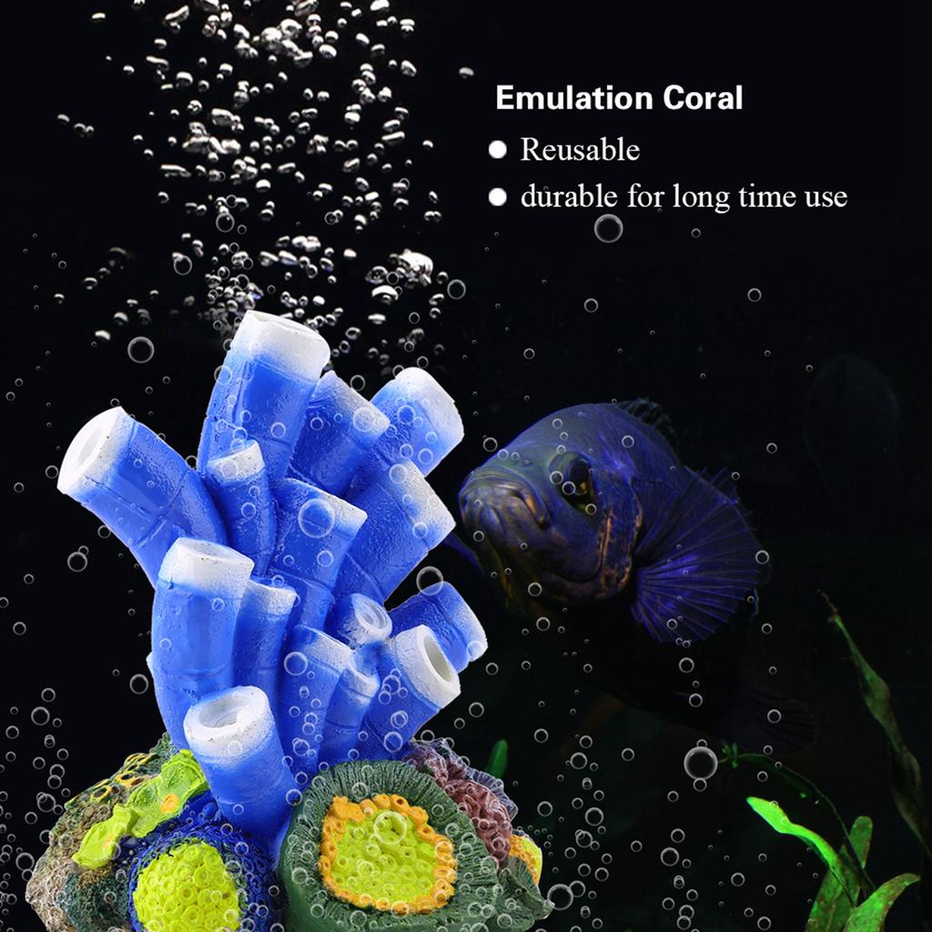 Fashionable Colorful Resin Emulation Coral Fish Tank Aquarium Decor