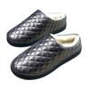 Winter New Cloth Shoes Cotton Shoes Leather Surface Non-slip Windproof Home Warm Velvet Half Cotton Mop