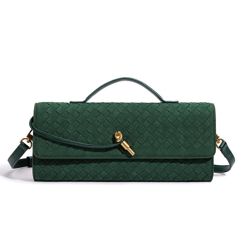 Damers Handgjord Vävd Dragspels Crossbody-väska - High-End, Trendig Clutch & Aftonaxelväska